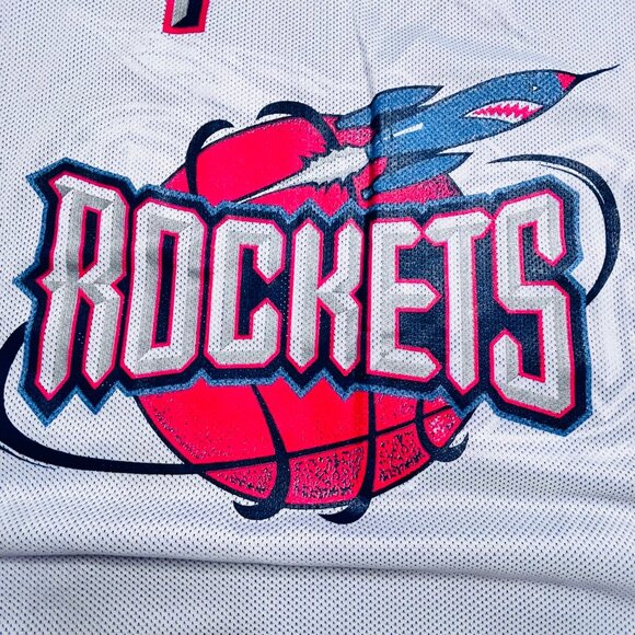 Houston Rockets Champion NBA Jersey #4 Navy/White XL Mesh Mens Tank Top With Tag - Picture 16 of 16